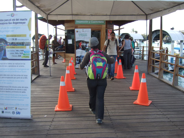 Puerto Ayoraの桟橋